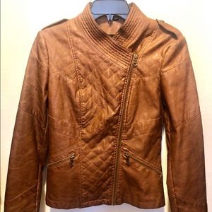 EUC Guess Vegan leather Jacket